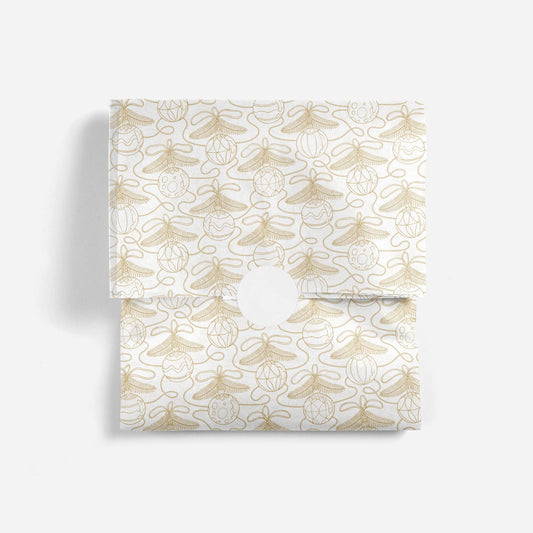 Golden Christmas Ornaments Tissue Paper