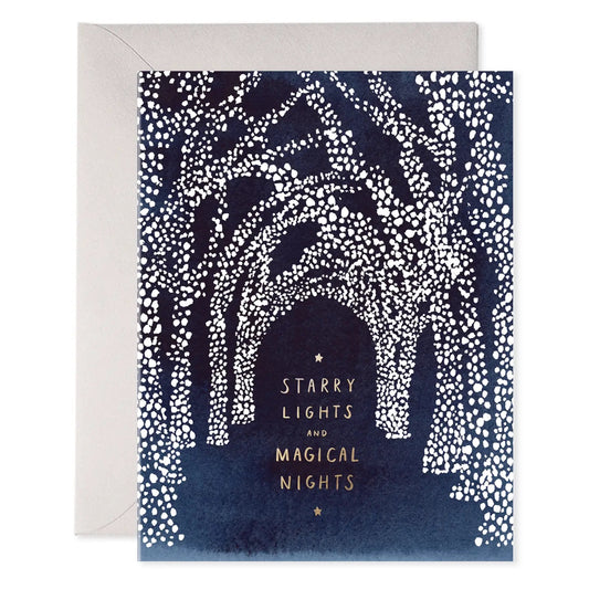 Starry Lights Holiday Greeting Card