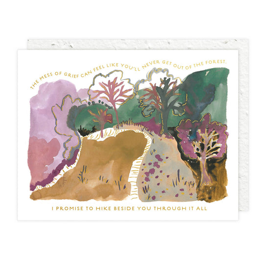 Beside You Sympathy Greeting Card Card