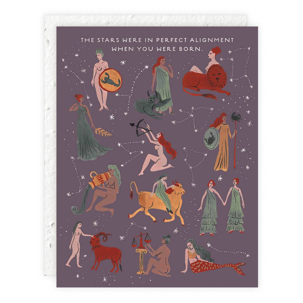 Astrological Birthday Greeting Card