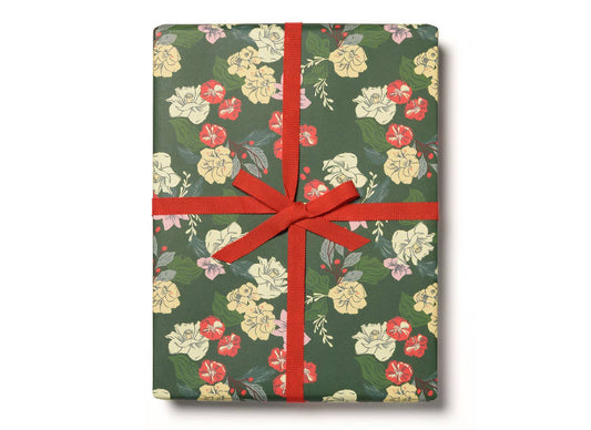 Festive Blooms Wrapping Paper