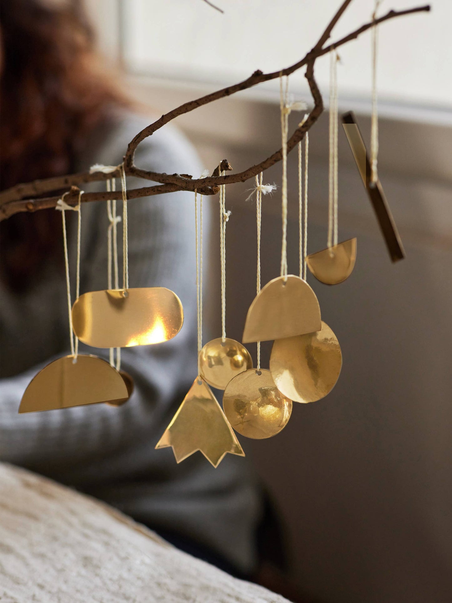 Abstract Brass Ornaments