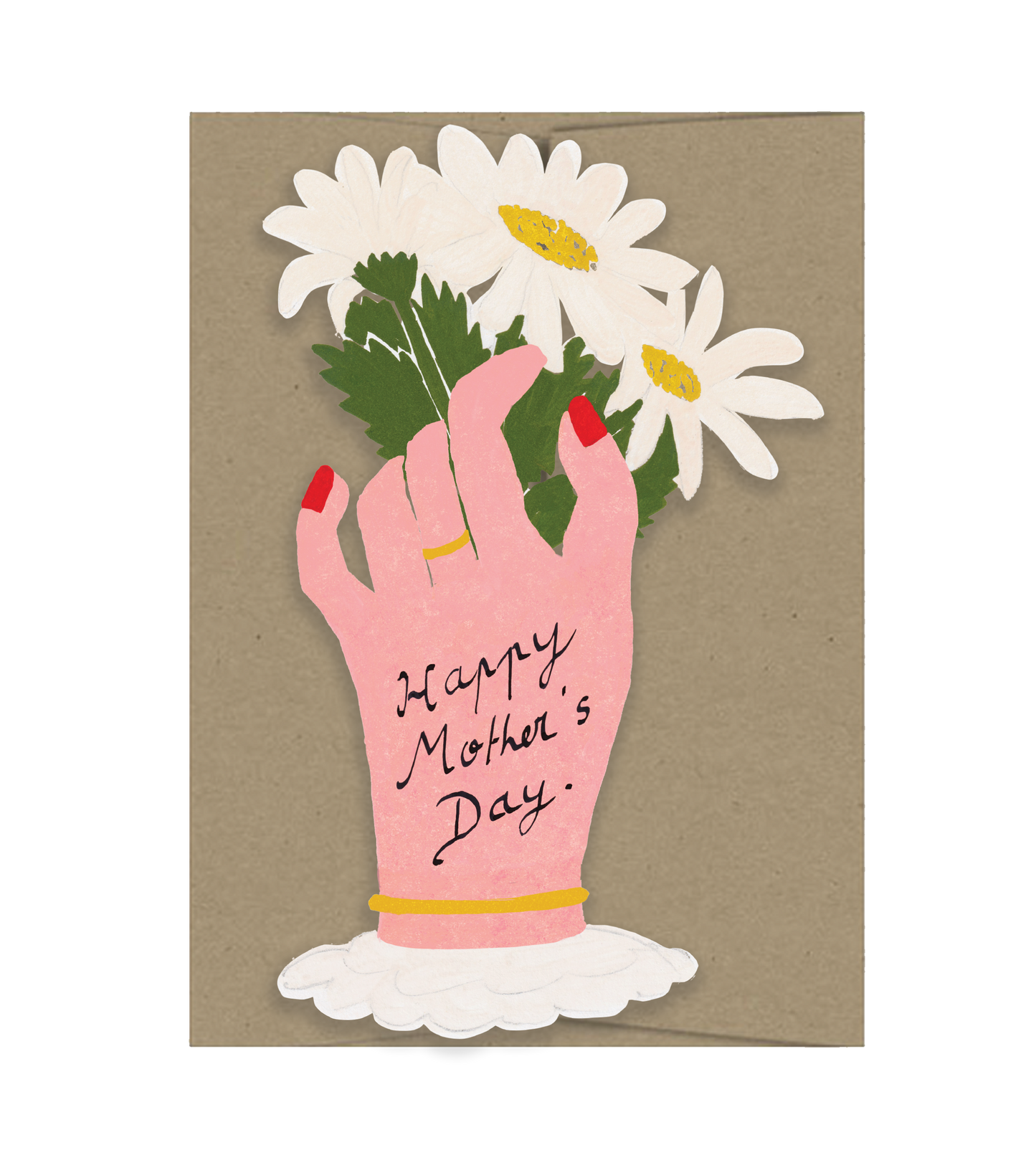 Mother's Day Flowers Die Cut Greeting Card