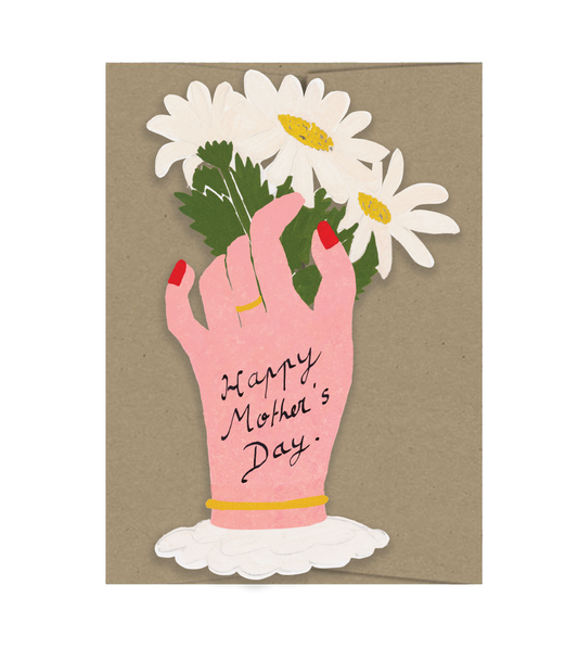 Mother's Day Flowers Die Cut Greeting Card