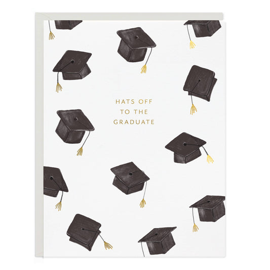 Hats Off Graduate Greeting Card