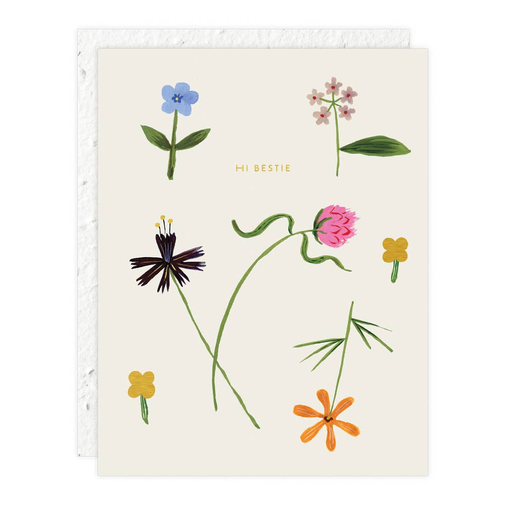 Hi Bestie Greeting Card