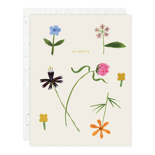 Hi Bestie Greeting Card