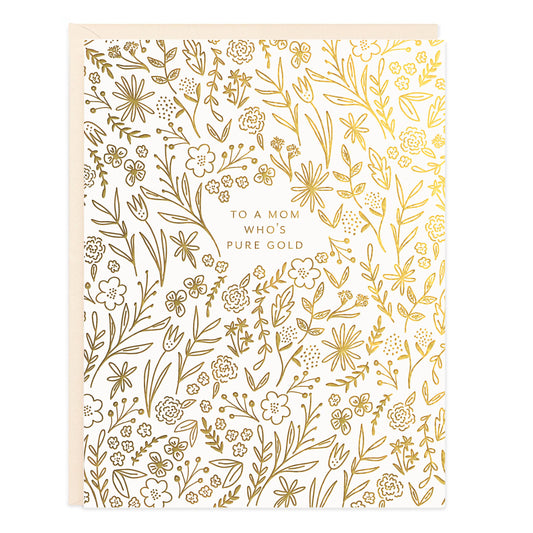 Pure Gold Mother's Day Greeting Card