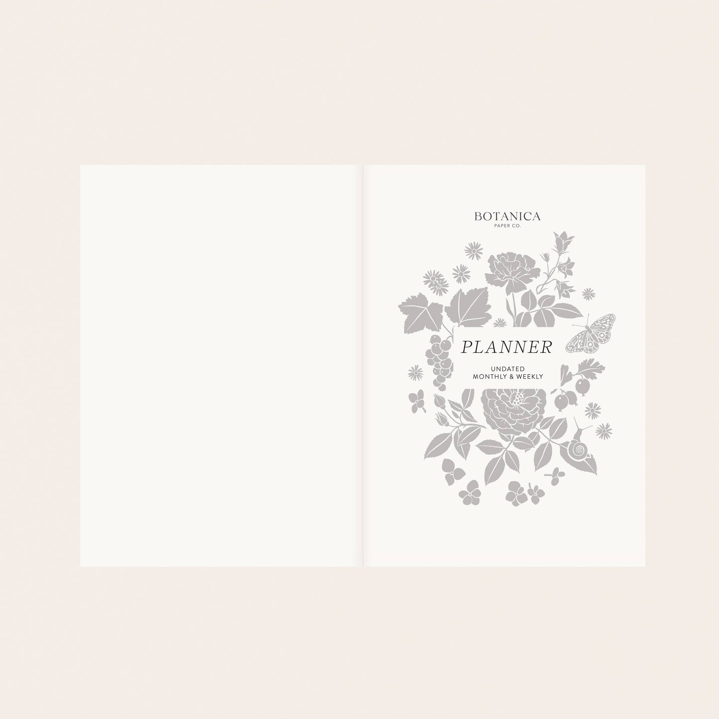Linen and Foil Undated Planner