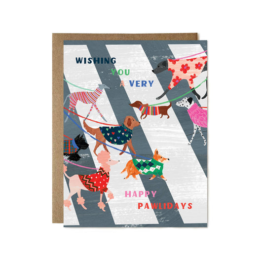 Happy Pawlidays Greeting Card