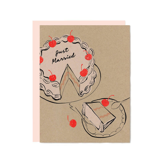 Just Married Greeting Card