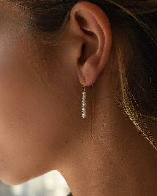 Pearl Threader Earring