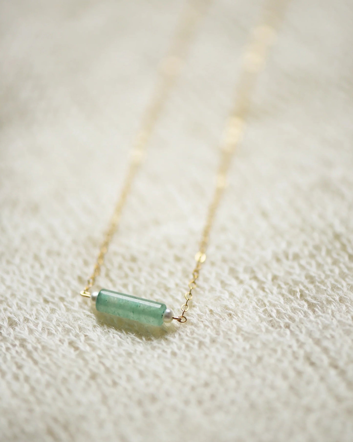 Aventurine and Pearl Necklace