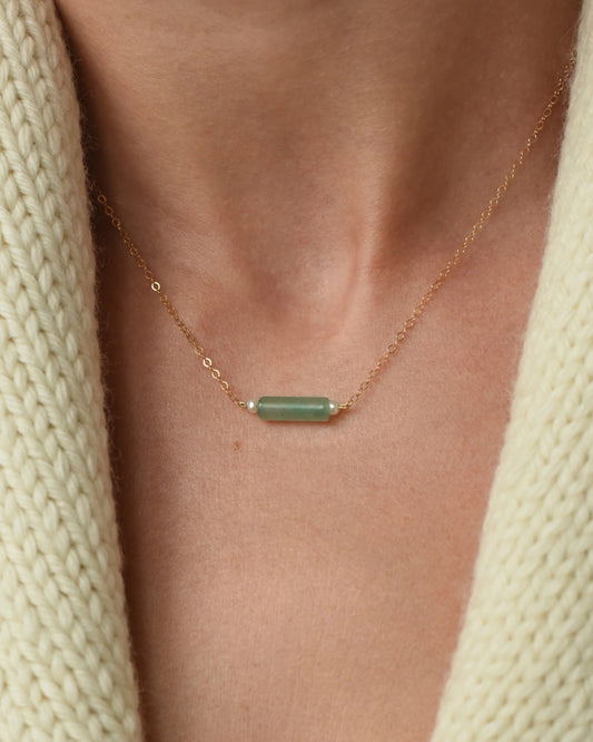 Aventurine and Pearl Necklace
