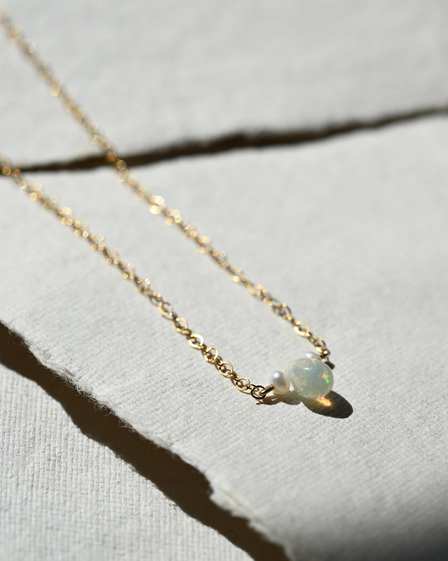 Pearl and Opal Necklace