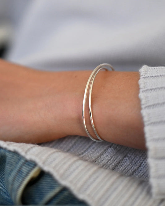 Sterling Silver Layered Cuff