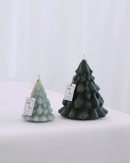 Sculpted Beeswax Tree Candles