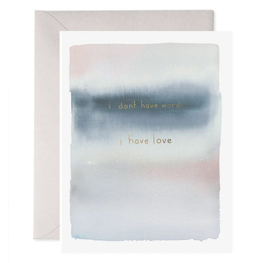 No Words Sympathy Greeting Card