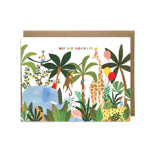 Jungle Party Baby or Kids Greeting Card