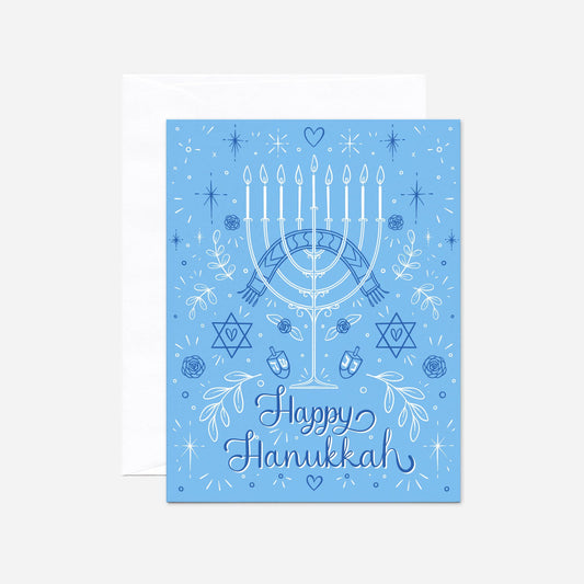 Happy Hanukkah Holiday Greeting Card