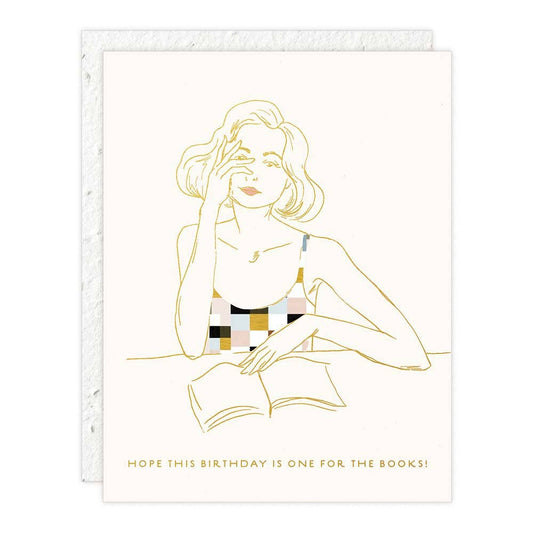 Book Lover Birthday Greeting Card