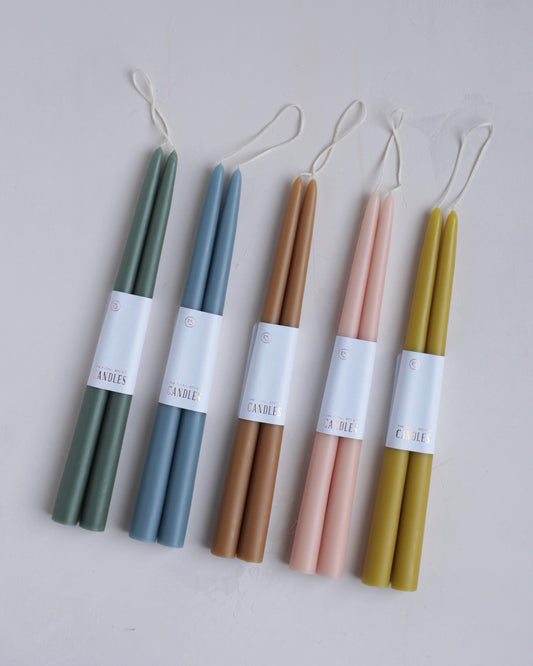 12" Dipped Taper Candles