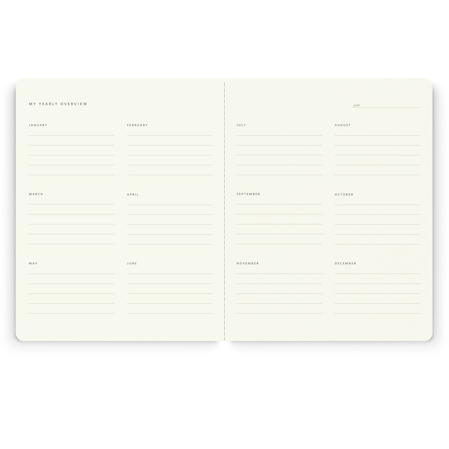 Stitched Monthly Planner
