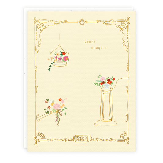 Merci Bouquet Greeting Card