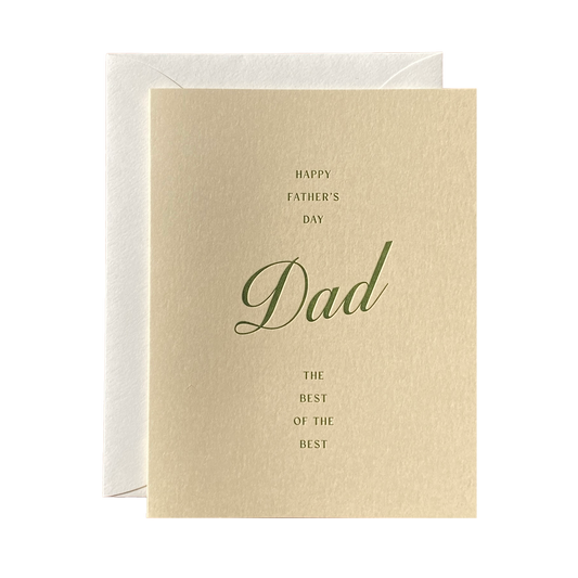 Letterpress Father's Day Greeting Card