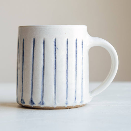 Ceramic Fluted Mug