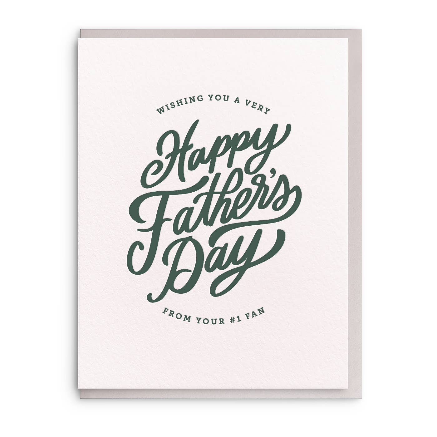 #1 Fan Father's Day Greeting Card