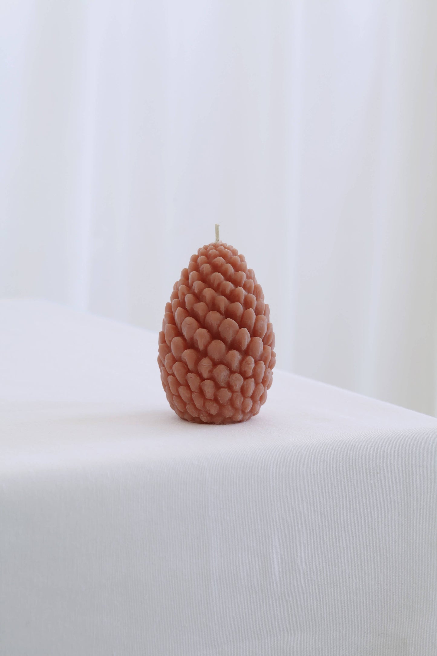 Sculpted Beeswax Pine Cone Candles