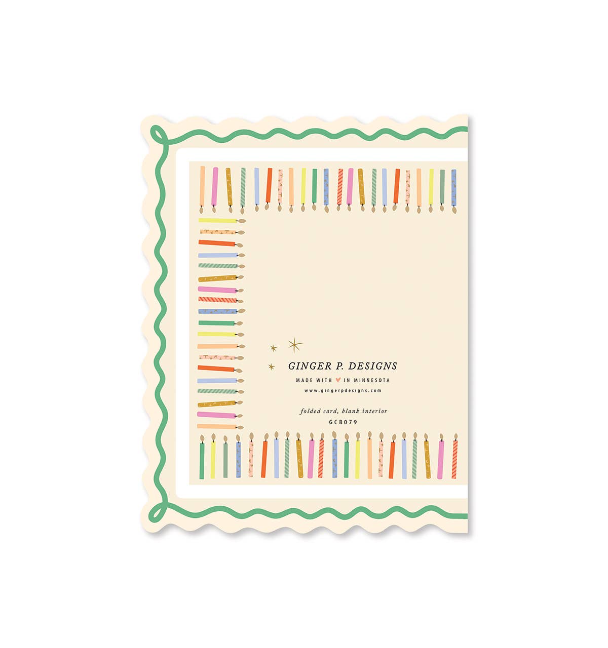 Scalloped Birthday Greeting Card