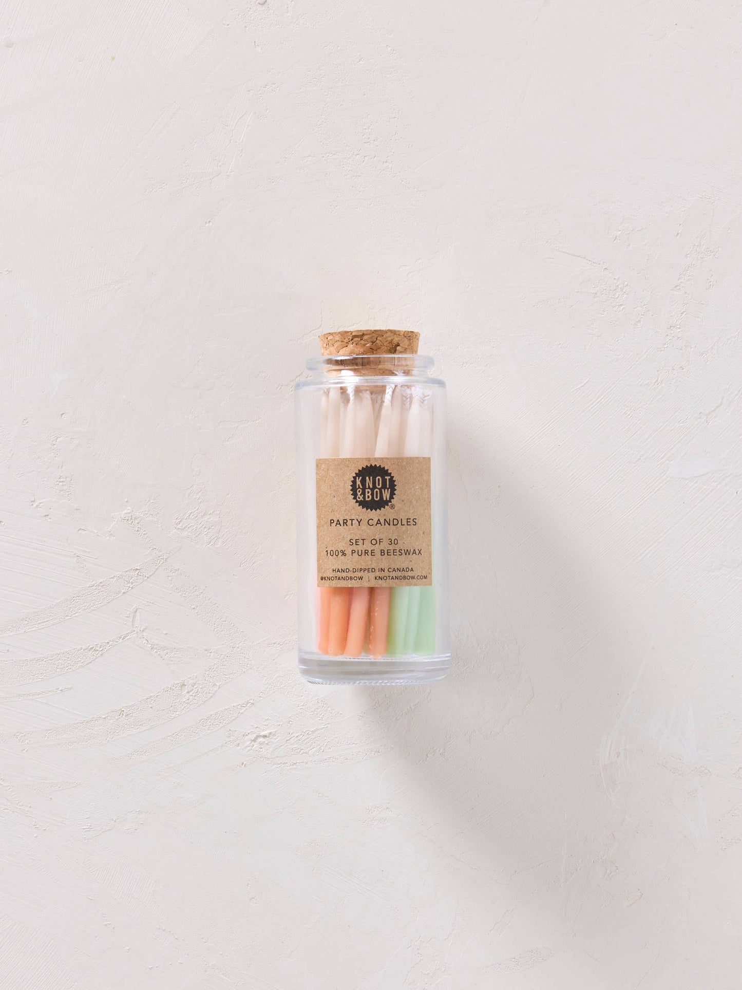 Beeswax Birthday Candles (Jar of 30)