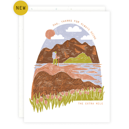 Extra Mile Father's Day Greeting Card