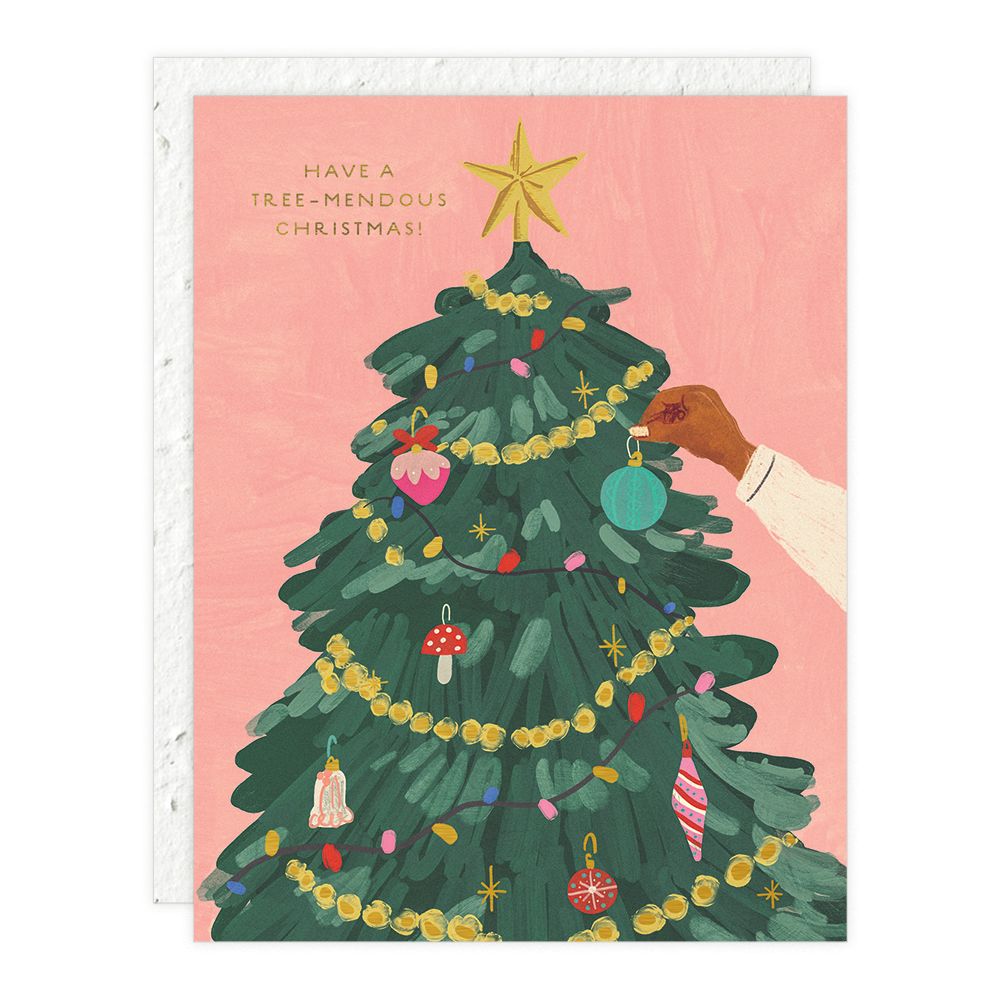 Tree-Mendous Christmas Greeting Card