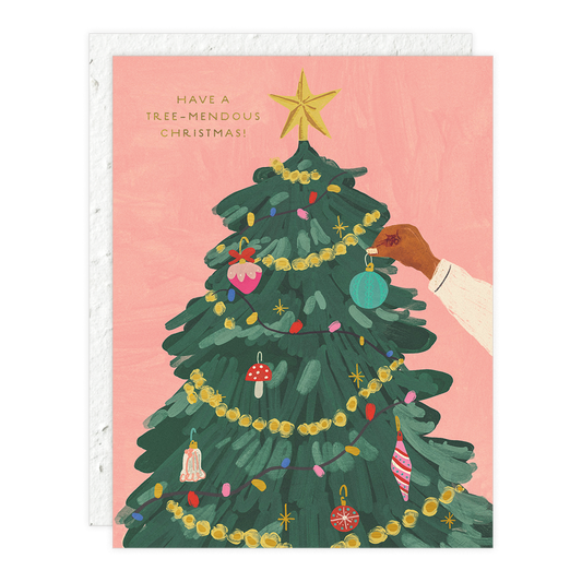 Tree-Mendous Christmas Greeting Card