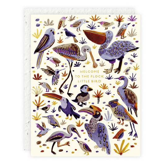 Welcome to the Flock Greeting Card