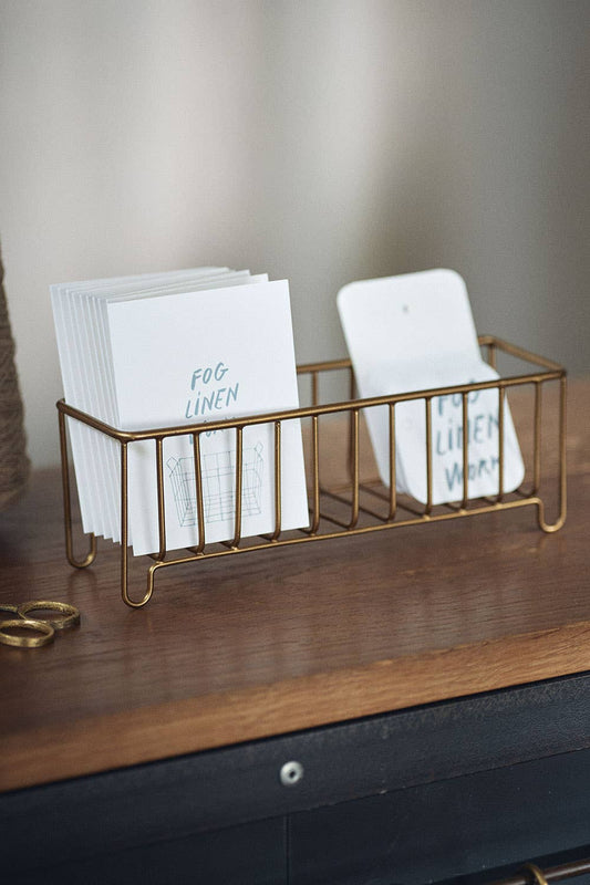 Brass Wire Basket (Narrow)