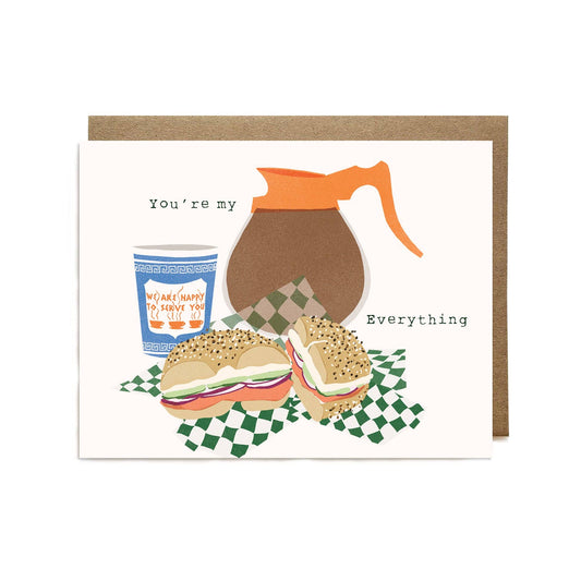 Everything Bagel Greeting Card