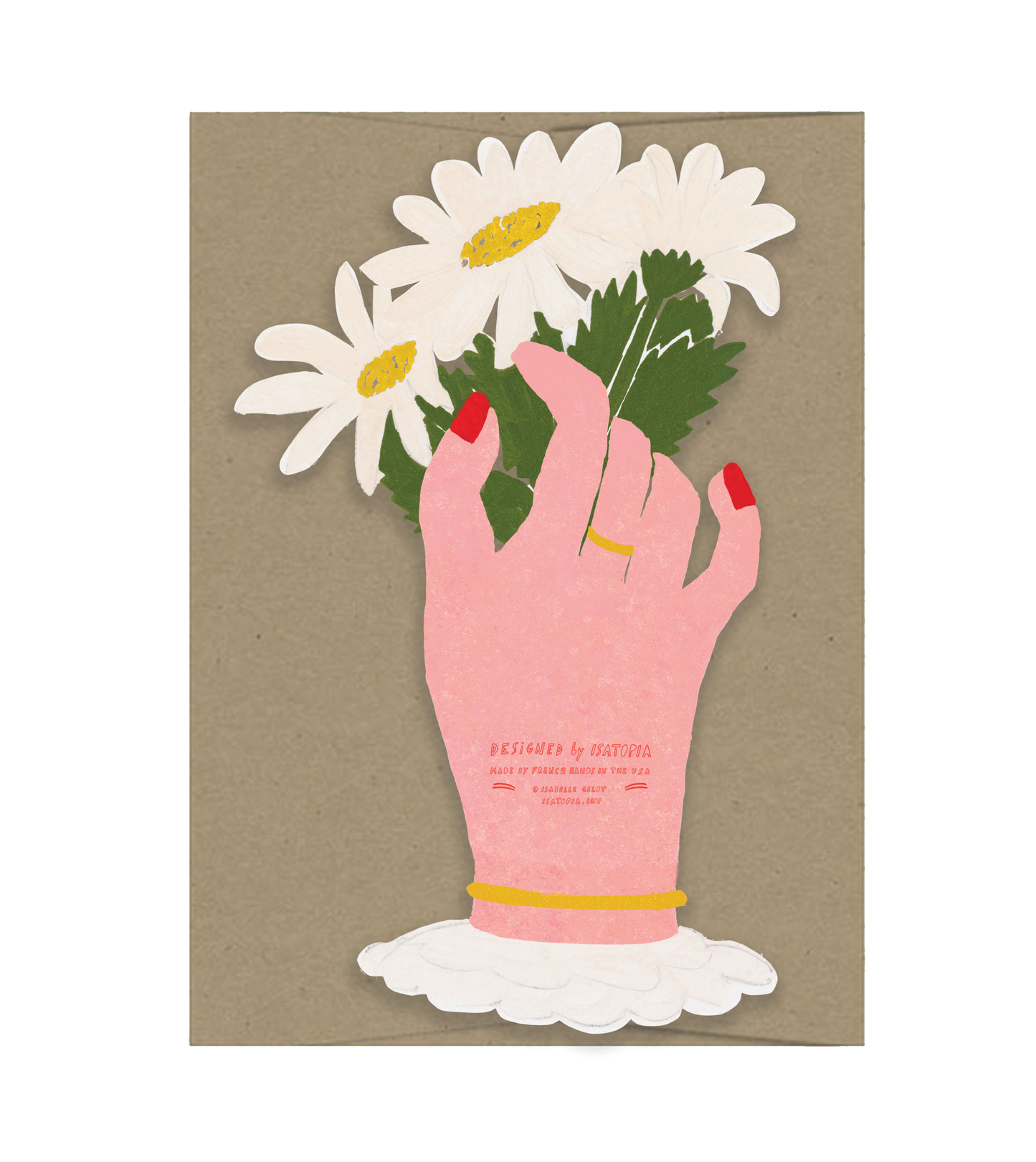 Mother's Day Flowers Die Cut Greeting Card